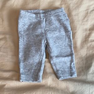 Baby girl newborn gray ruffle butt pants
